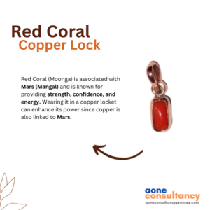 Red Coral Copper Lock