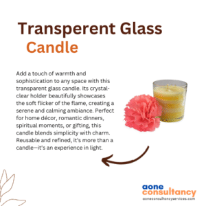Transparent Glass Candle